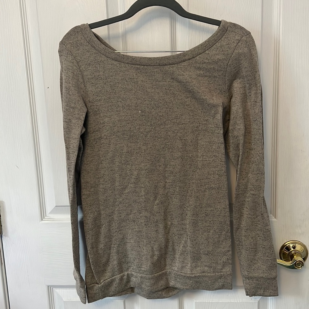 Back buttoned sweater